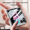 Samsung Z Flip 6 Foldable Screen Phone Case with Unique Painted Design and Mechanical Flip Glass Cover