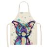 Hot Sale Cartoon Anime Pet Dog Dog Sleeveless Apron Drawing Graffiti Kitchen Anti-fouling Creative Linen Apron