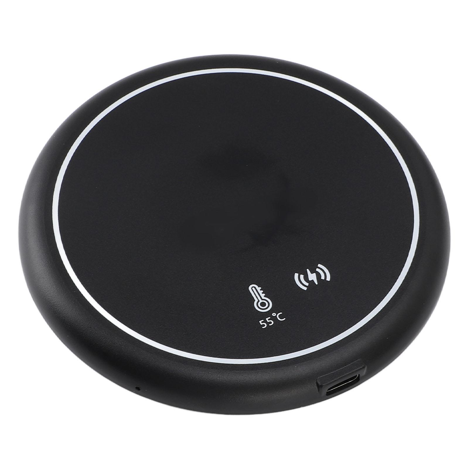 

Подогреватель для чашек с постоянной температурой, подогрев кружек с беспроводным зарядным устройством и зеркалом для путешествий домой US Plug