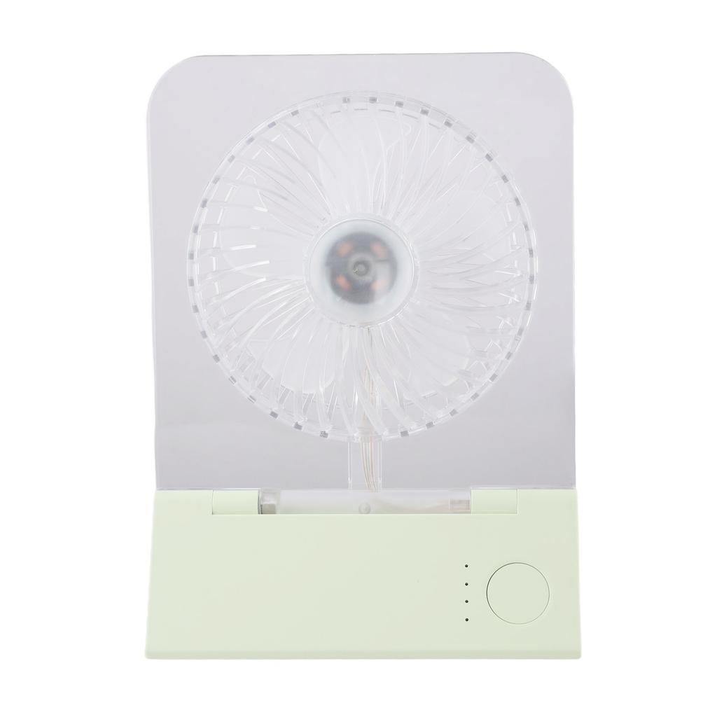 Indoor Cooling Folding Desk Fan Quiet Colorful LED Fan Led Light Fan 192*140*60mm 3000mAh Battery 4-Speed Airflow