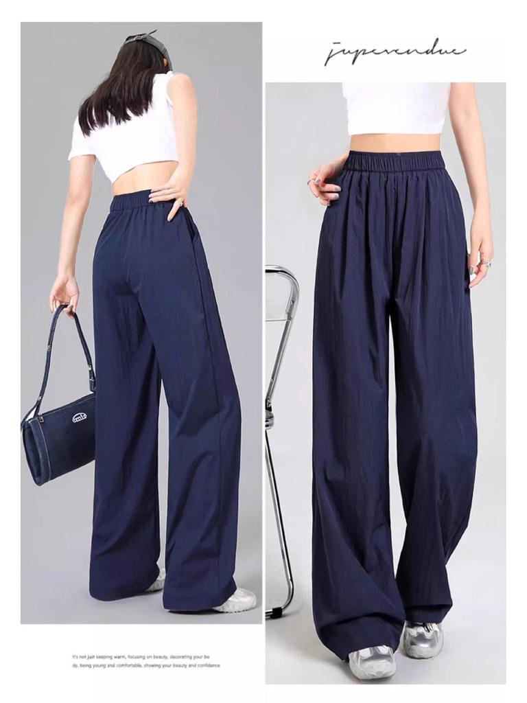 2026 New Style High-Waisted Wide-Leg Summer Pants - Lightweight, Versatile, Casual Fit for Effortless Elegance