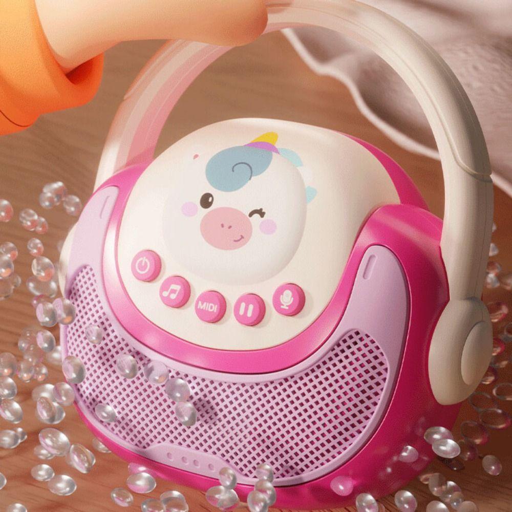 Connect Phone Karaoke Children's Toy Recordable Karaoke Machine Singing Machine  Party