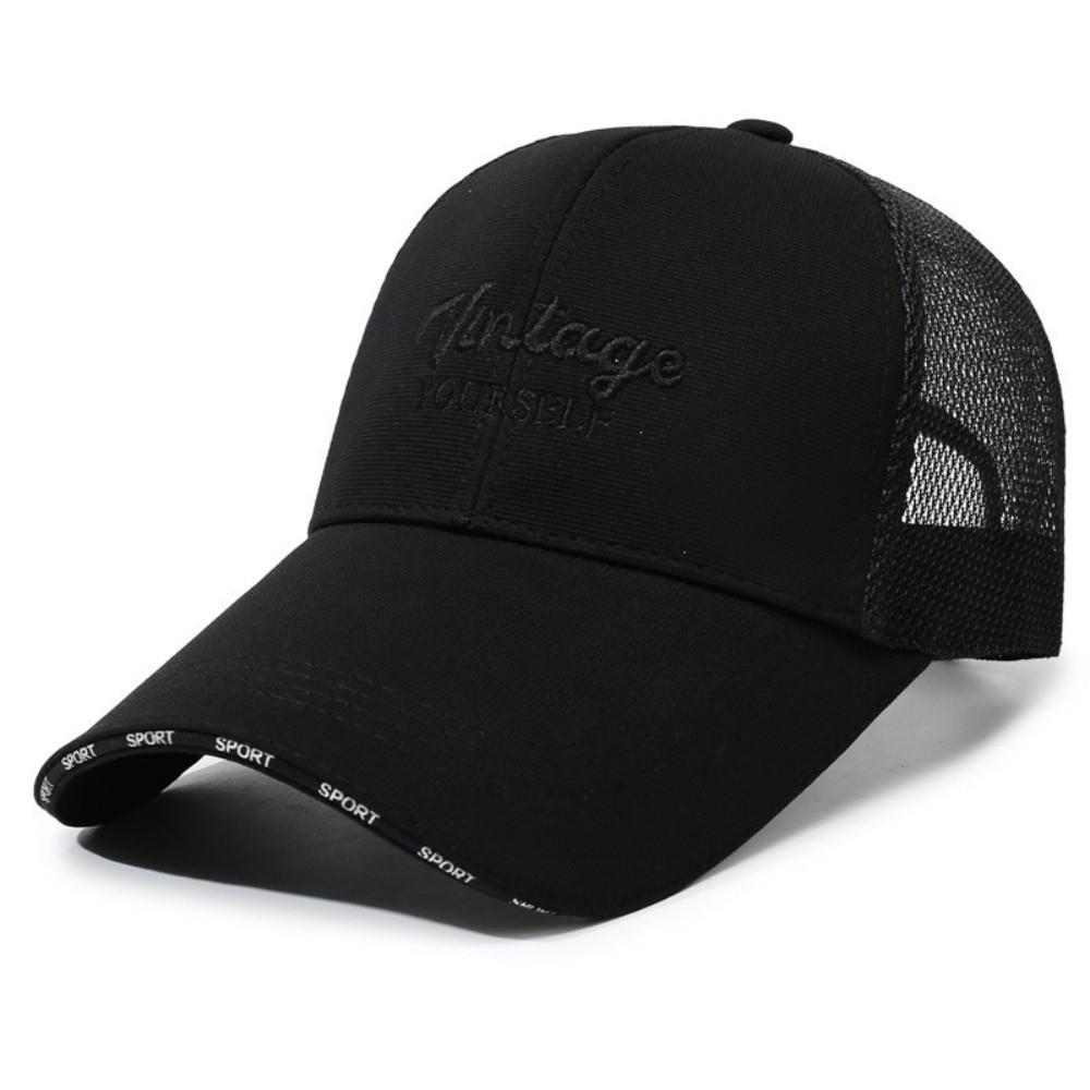 Letter Embroidered Baseball Cap Breathable Peaked Cap Fashion Snapback Cap Summer