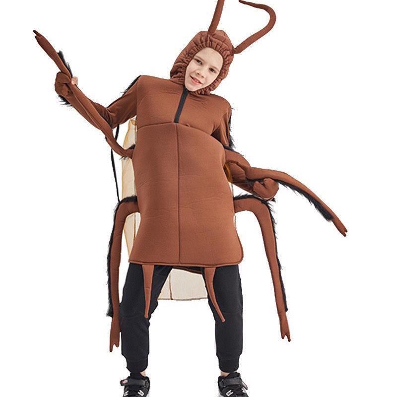 Cockroach Costume: Quirky Halloween Cosplay Doll Outfit for Viral Street Style.