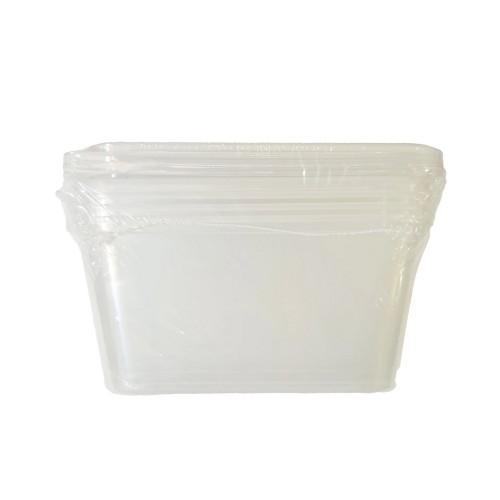 UDL Reusable 1000ml Plastic Food Containers with Lids (Pack of 5)