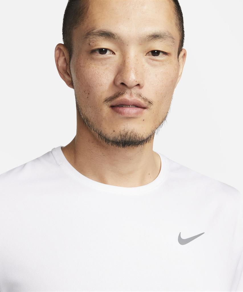 NIKE Dri-Fit Uv Miler Short Sleeve Running Top M - White / Dv9316-100