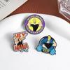 Broches de Esmalte Engraçados do Homem Musculoso Johnny Bravo Broches de Personagem de Desenho Animado Insígnia de Lapela Joias Presentes Para Fãs Amigos