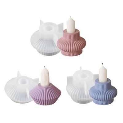 Candle Cup Molds Candle Stand Molds Resin Crafting Molds Silicone Ornament Molds