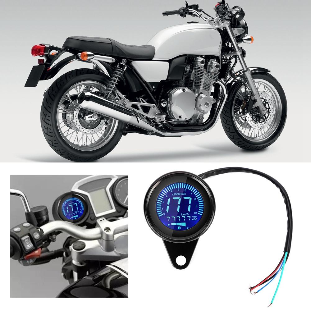 Motorcycle 7 Colors LCD Meter Speedometer Odometer Gauge Instrument Modification Accessory