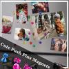 100x Magnetic Push Pins Strong Colorful Fridge Magnets Whiteboard Map Tacks Office Home Decor Stickers Bulletin Board Supplies
