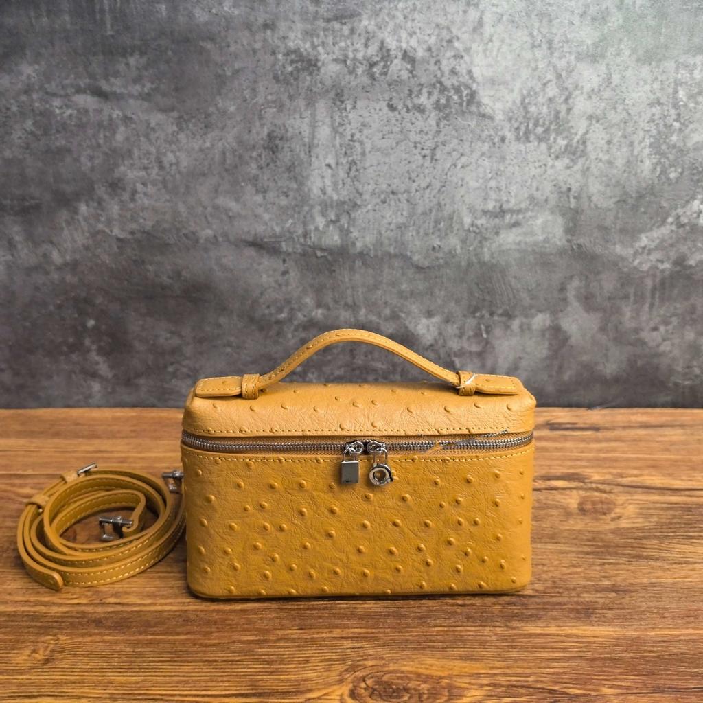 Exquisite Handheld Bag Genuine Leather Single Shoulder Diagonal Cross Small Square Bag