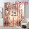 Flat Printing Curtains Without Rod Birthday Bliss Popular Digital Printed Polyester Easy Install Set Of 2 Made