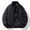 Stand Up Collar Down Cotton Jacket for Men In Winter, Loose Oversized Cotton Jacket with Added Velvet and Thick Coat, Men's Cotton Jacket