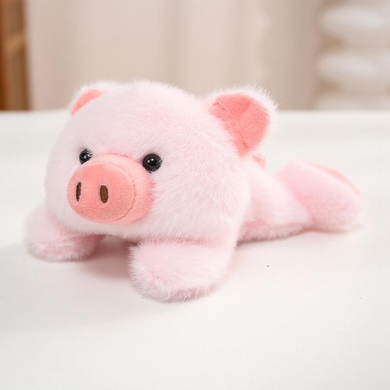 Plush Toy 9 Styles Animal Doll Set Panda Pig Elephant Cat Bear Cute Stuffed Soft Fluffy Wooden Tag Birthday Holiday Gift Decor