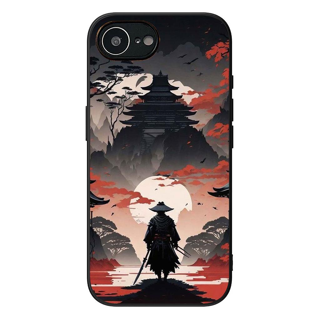 Japan Samurai Skeleton Skull Chinese Style Phone Cover for Xiaomi Redmi Note 12 11 10 Pro 10A 10C 12C 14C A4 Note12 5G Soft Case