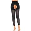 Ladies See Through High Waist Skinny Pants Open Crotch or Regular Stockings Honeymoon Gift