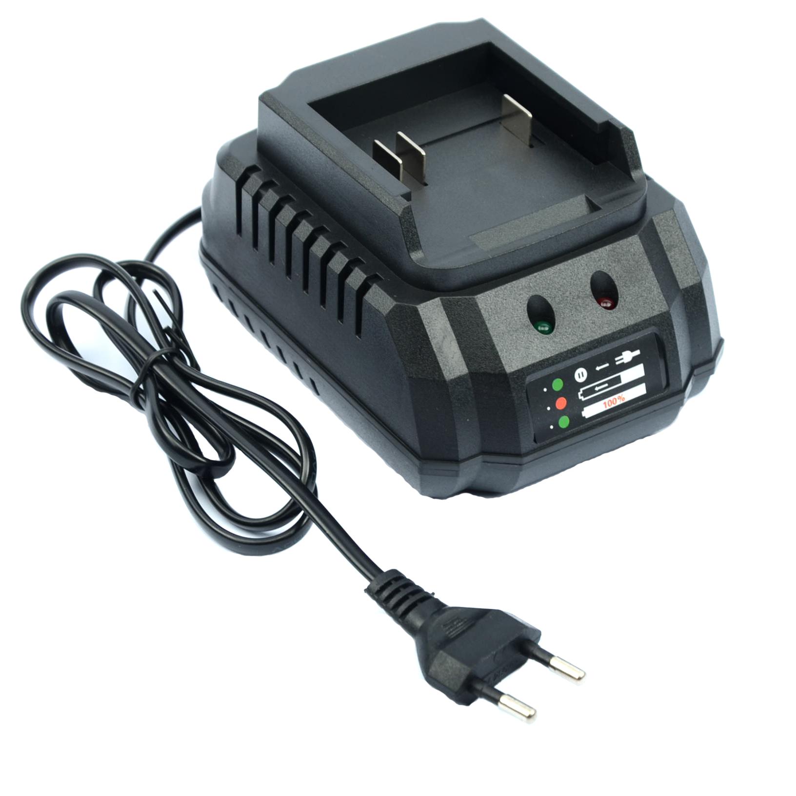 Rosfix ChargePro 21V | Fast charger 1.2A for Rosfix Animal Pro and Makita 18-21V batteries | LED | Safety | Universal