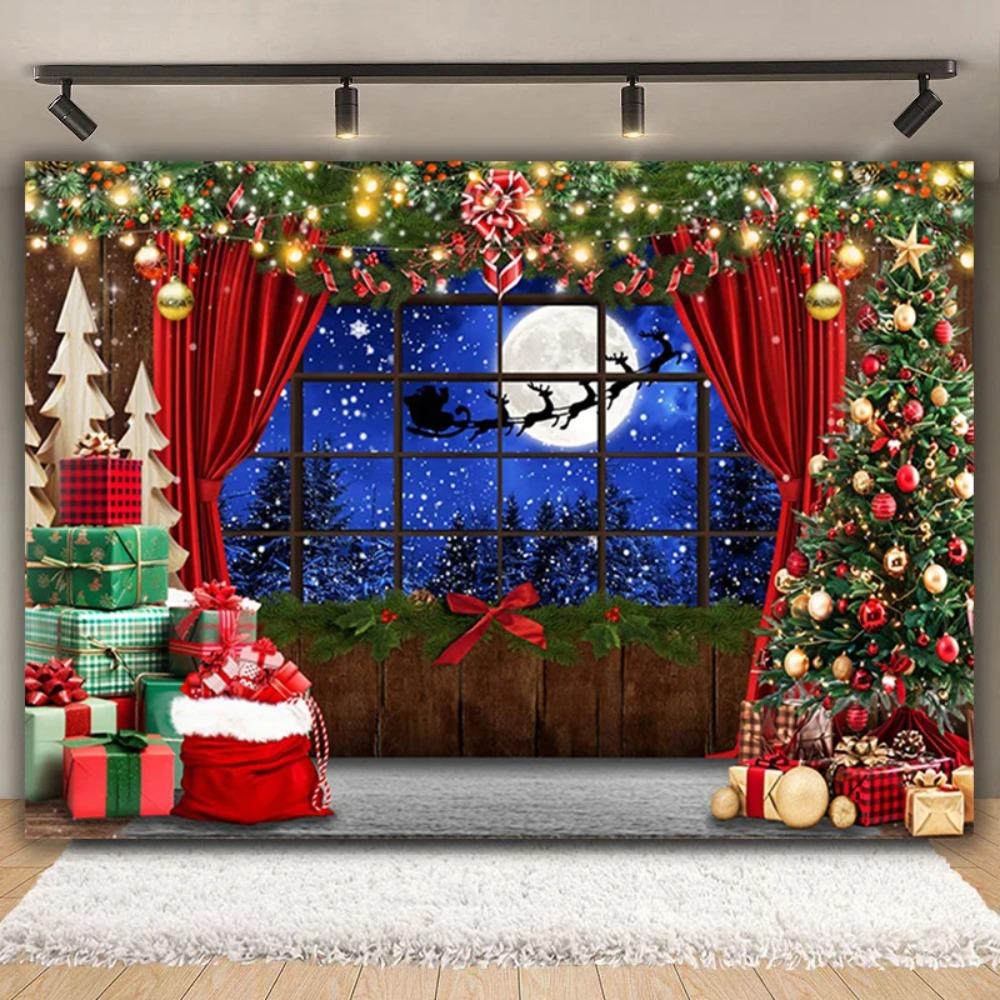 Christmas Backdrops Winter Snowflake Christmas Photography Backdrop Xmas Background Christmas Decor Present Photo Background