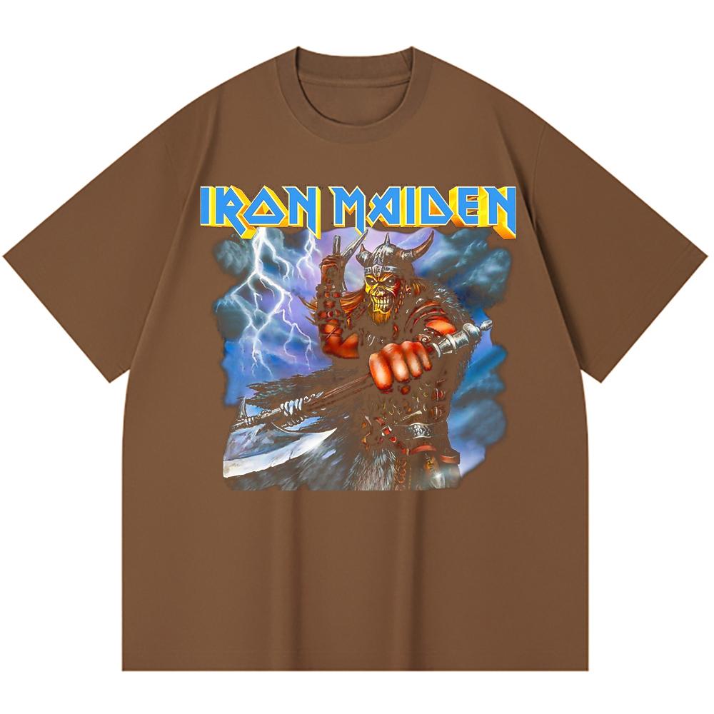 230 Gsm 100% Cotton Heavy Metal T-Shirt  Rock Band Popular Music Print Unisex Heavy Cotton T Shirt