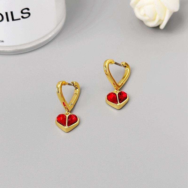 Fashion Commuter K Series Peach Heart Earrings Earrings Love Premium Earrings