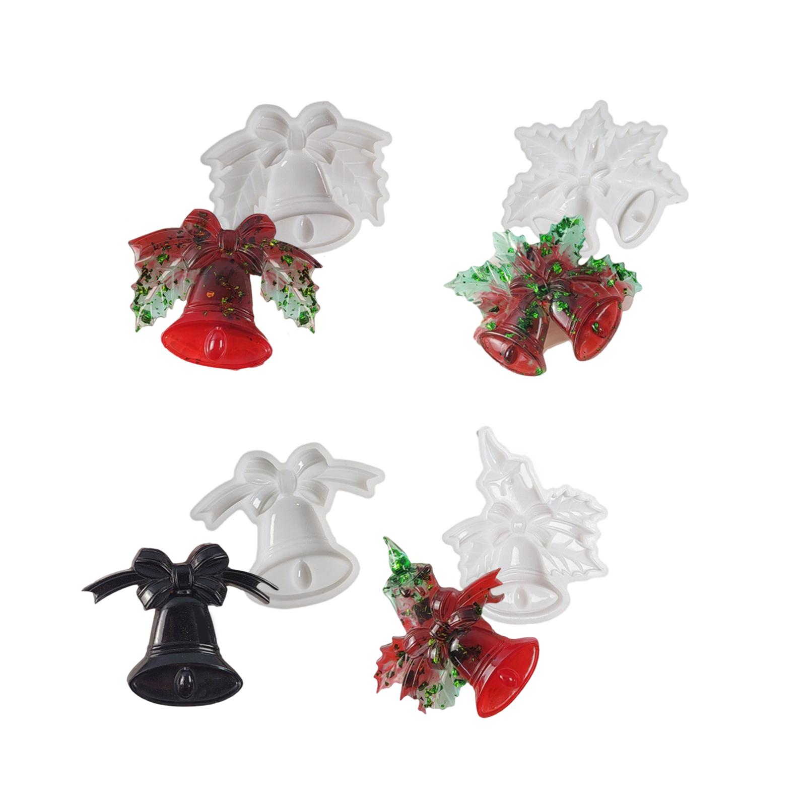 

Sturdy Silicone Bell Shaped Mold Fashion Accessory for Christmas Festive Wall Art and Desktop Daily Use Embellishments