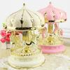 Carousels Music Box with Color Change Led Light Luxuries Musical Carousels Horse Figurines Birthday Valentines Presents