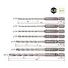 VESSEL Porcelain Tile Drill Bit Set 7 Pcs with Pouch APD7S-1