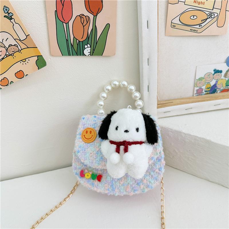Cute Princess Cartoon Purse Lovely Girls Handbag With Sequins And Chain Strap