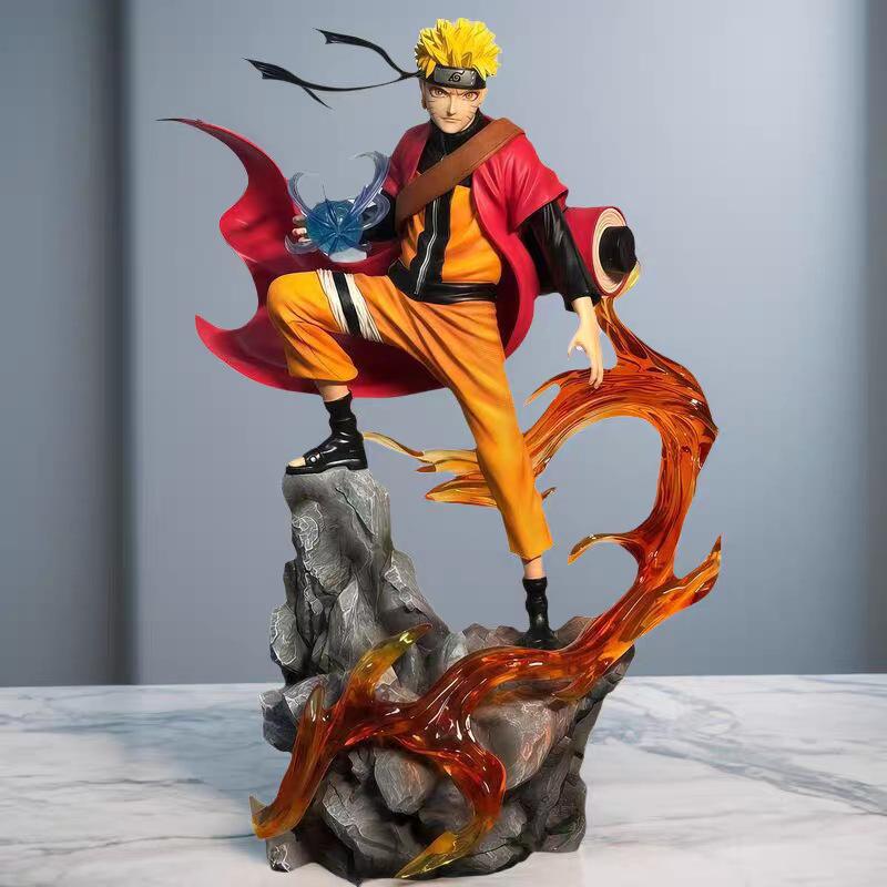 HOT Naruto Anime Figure Uzumaki Naruto Uchiha Sasuke Action Model Pvc Statue Desktop Ornament Collection Toys Gift