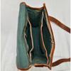 Men's Genuine Vintage Fat Stich Leather Messenger Shoulder Laptop Bag Briefcase