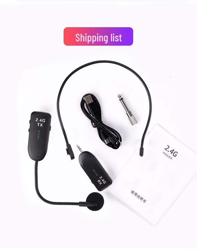 2.4G Small Bee Wireless Teacher Amplifier with Dual Earset & Battery Display