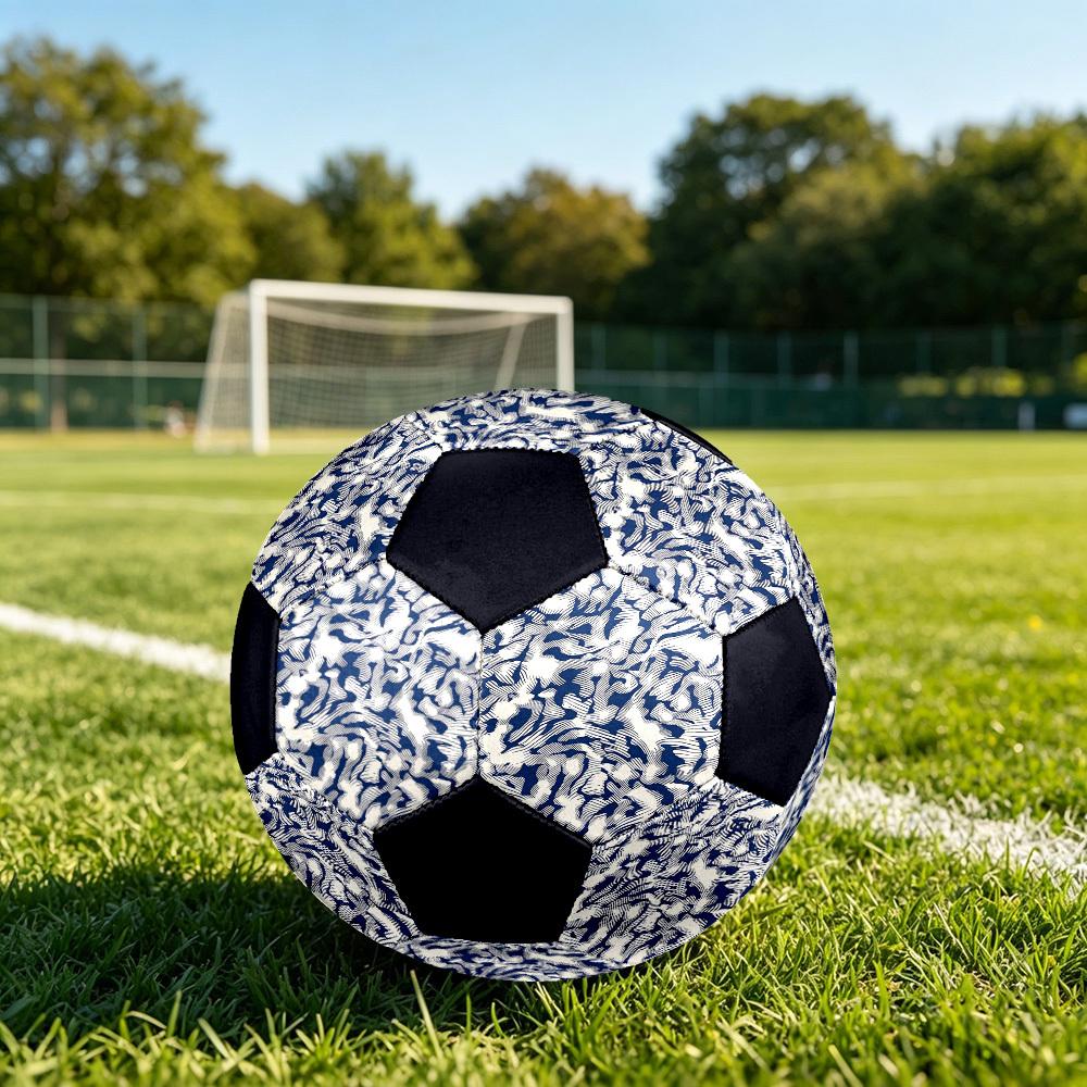 1pc Abstract Wave Lightweight PVC Training Soccer Ball, Size 5, Suitable for Indoor and Outdoor TrainingGift y60326
