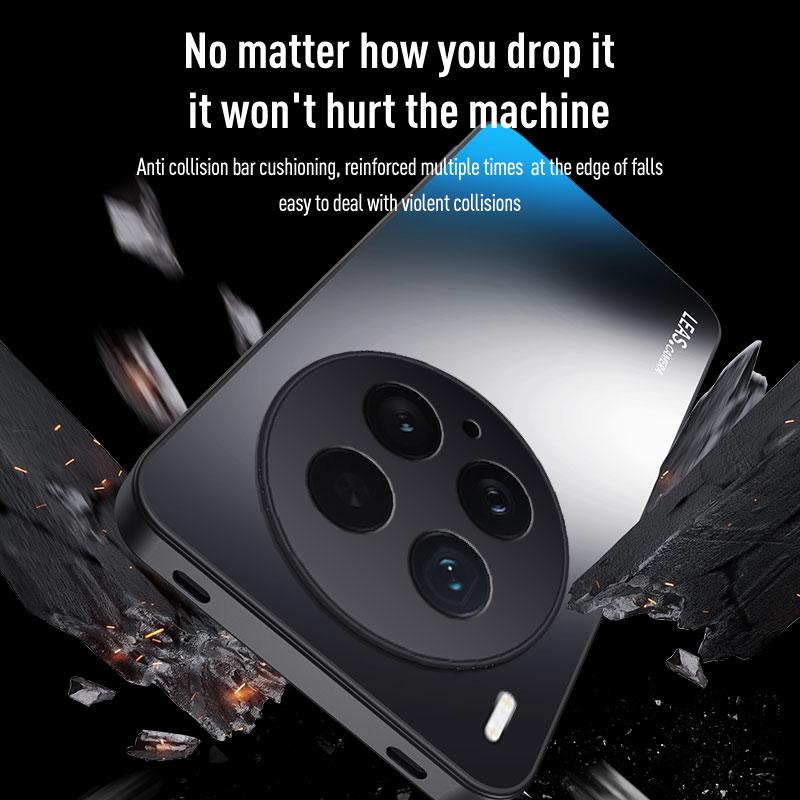 Matte Skin-feeling AG Lens Protection Hard Back Cover Case for Vivo X200 Ultra / X300 Pro / X300 Soft TPU Bumper Protector Cover