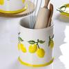 Creative Hand-painted Relief Lemon Ceramic Plates, Soup Bowls, Fish Plates, Dessert Plates, Storage Jars, Irregular Tableware
