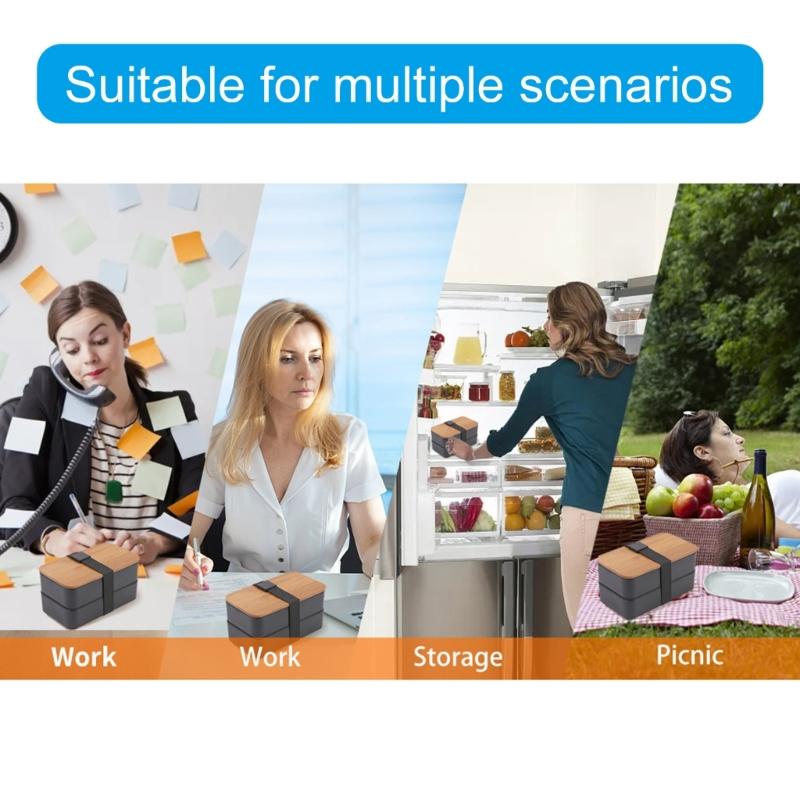 Use Friendly Picnics Lunch Organizers with Temperature Preserving Bag Large Capacity Lunch Box for Office School