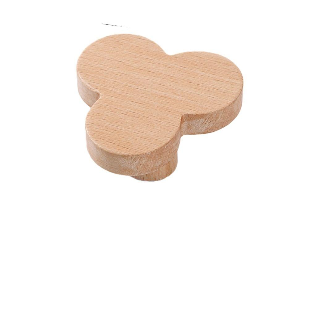 

1/6 шт. Деревянный крючок для одежды Натуральный цвет Простой креативный крючок Милый крючок из массива дерева Дверь 1pcs flower