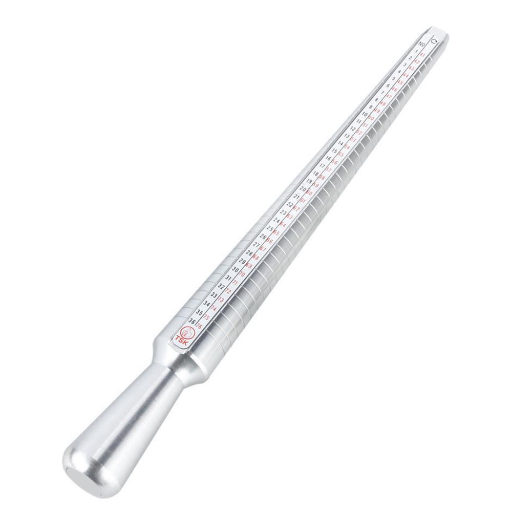 Silver Ring-sizer Gauge Tool Finger Sizing Measuring Stick