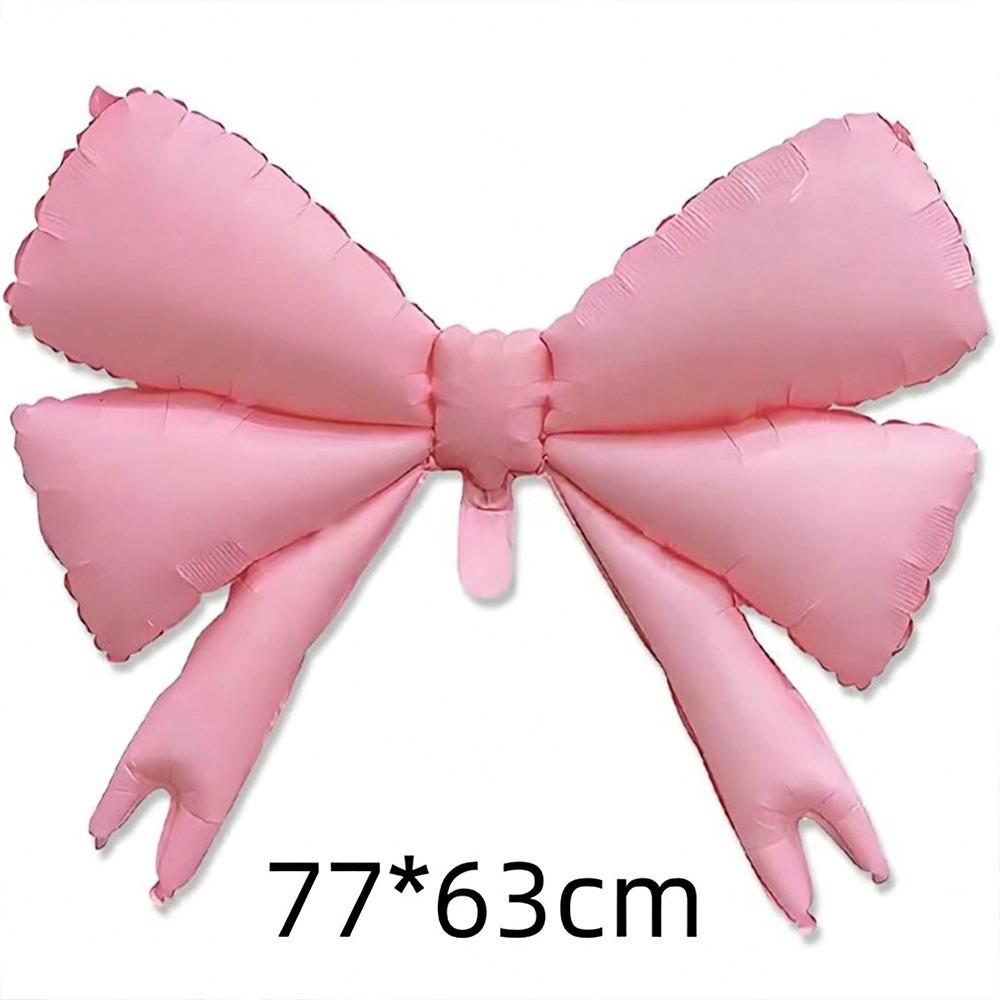 Reusable Pink Bow Balloons  for Girls Birthday Baby Shower Decorations Wedding Decorations 1pc