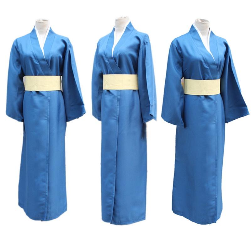 Versatile Anime Gintama Silver Soul Katsura Kotarou Kimono Cosplay Costume Full Set For All Occasions