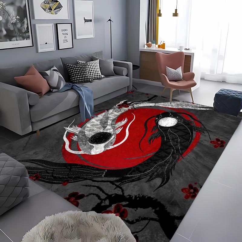 

Загадочные ковры Инь-Ян для дома, гостиной, детской спальни, диванный коврик, кухонные напольные коврики, противоскользящий декор 40x60cm (16x24in)