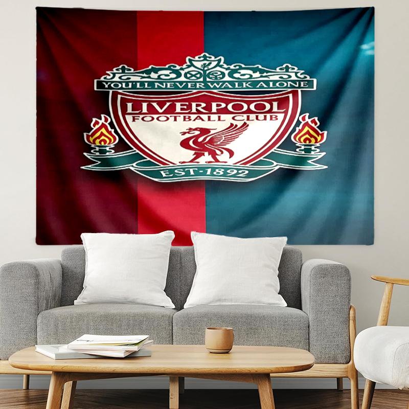 Liverpool F.C Print Wandkleed, Lichtgewicht Wanddecoratie, voor Slaapkamer, Studentenkamer, Woonkamer, Huis Kunst Decoratie - Verjaardag Kerstcadeau voor Vrienden