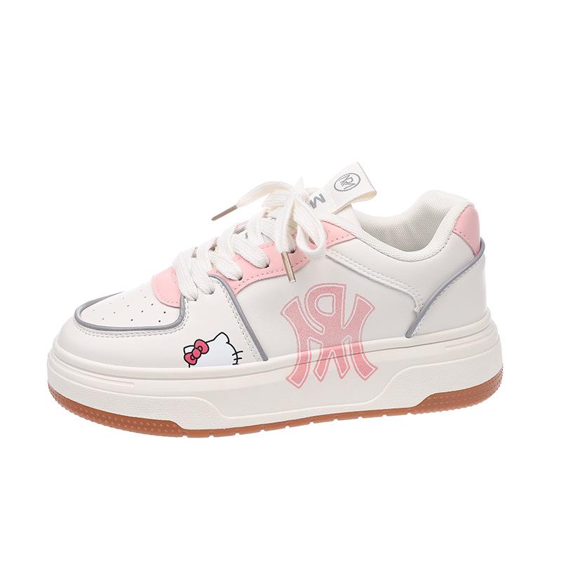 Popular thick-soled little white shoes women's summer 2025 new popular small man height increase versatile casual muffin dad shoes