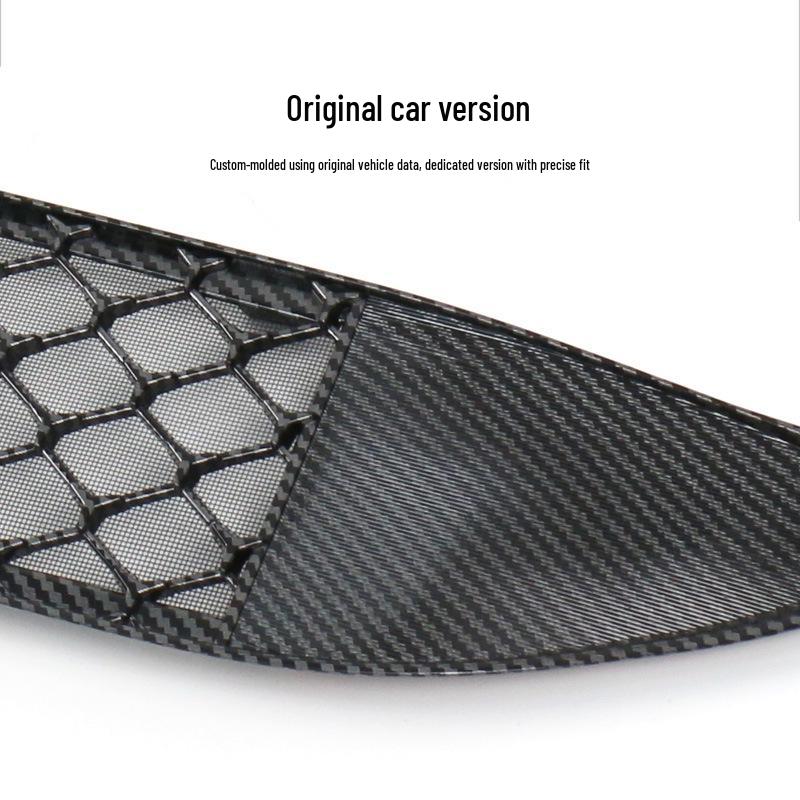 Mercedes C-Class Insect-Resistant Mesh Grille Cover - Aluminum Trim
