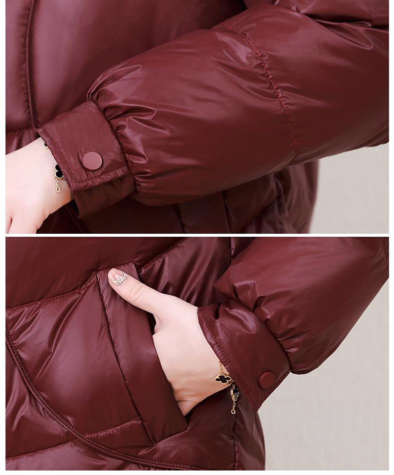 2024 Stylish Winter Short Down Jacket for Middle-Aged Women - Loose, Age-Reducing Cotton-Padded Coat