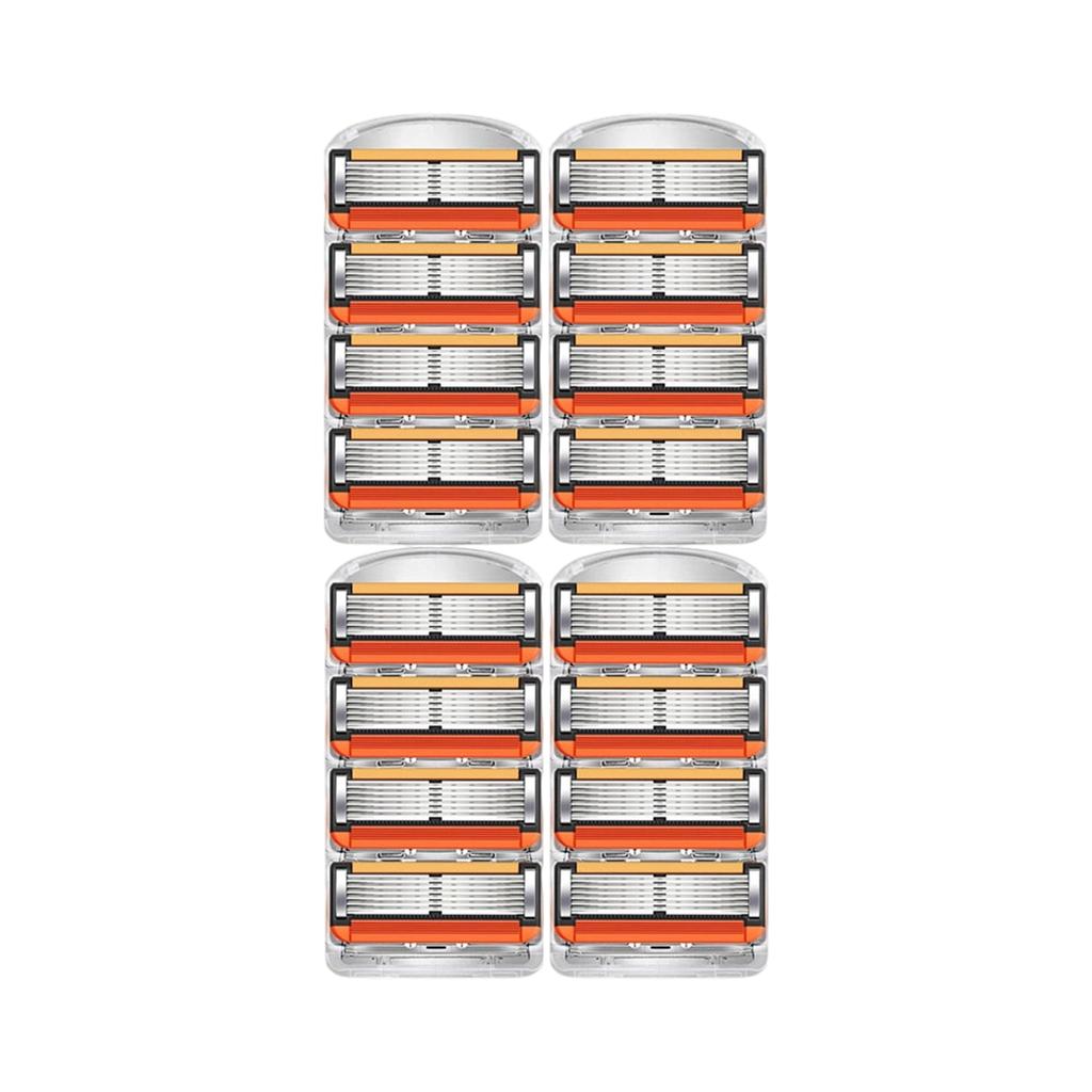 Piece Men's Razor- Blade- Replacement Set With Free Handle, Long Handle Safety Razor- Kit With Ultra Sharp Stainless Steel Blades, Ideal Grooming Gift