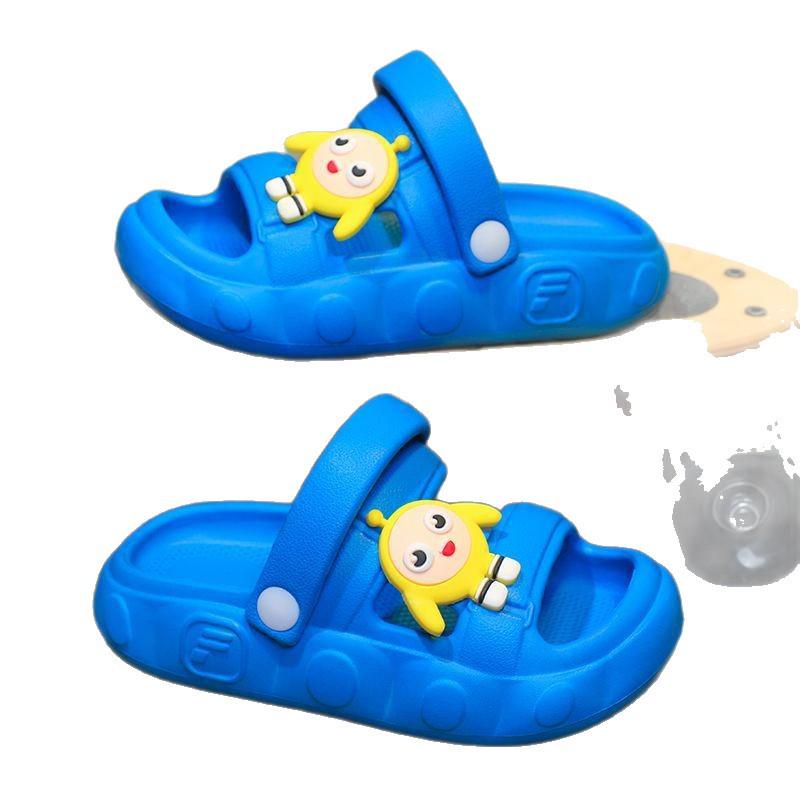Children's Cartoon Summer Sandals: Non-slip, Squishy, Two-way Beach Shoes for Toddlers (Boys).