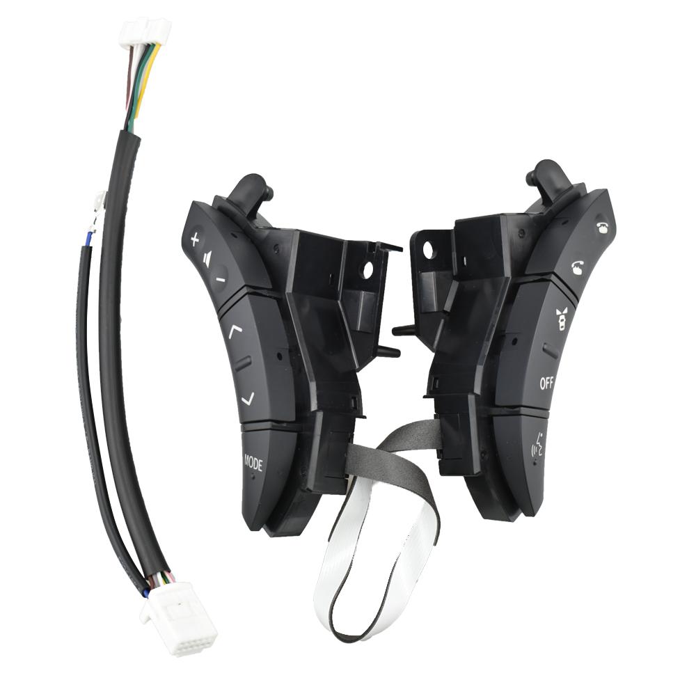 

Ruili 6 кнопок керма автомобіля для Toyota Highlander Land Cruiser 2004-2009 84247-58010 Багатофункціональне кермо 75B037-Black