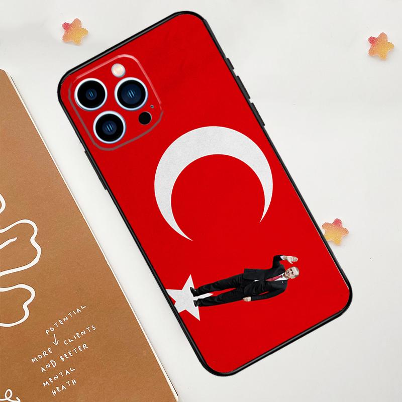 Turkey Recep Tayyip Erdogan Phone Case For iPhone 17 Pro Max 11 14 15 16 Pro Max 12 13 mini 16 Plus 16e 17 Air Funda