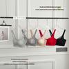 Medium-Thick Women's Underwire-Free Push-Up Bra with Side Support and Breathable Comfort