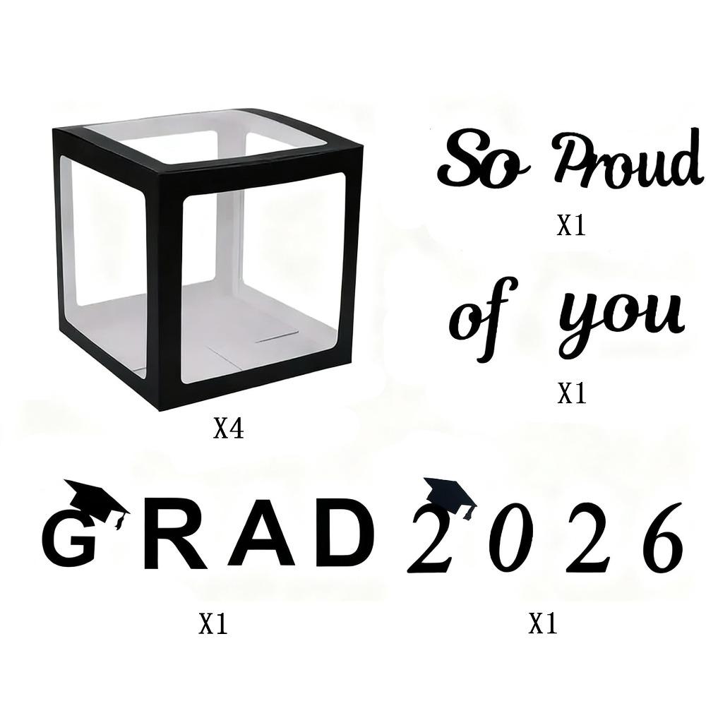 

25cm Size Graduation Party Decorations Black Color Graduation Background Decor 2026 Graduation чёрный